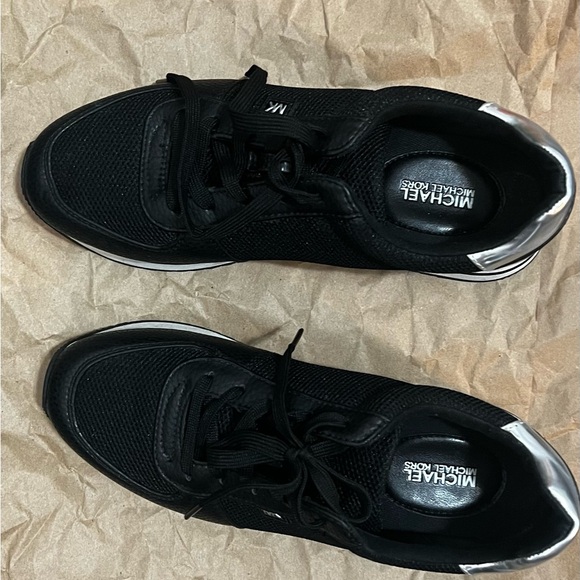 Michael Kors Black and Silver Women’s Sneakers - Picture 1 of 4